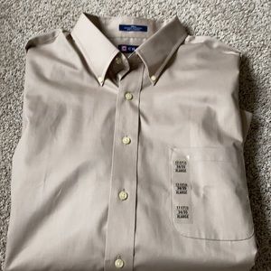 NWT Chaps Tan dress shift, 17-171/2, 34-35,XL